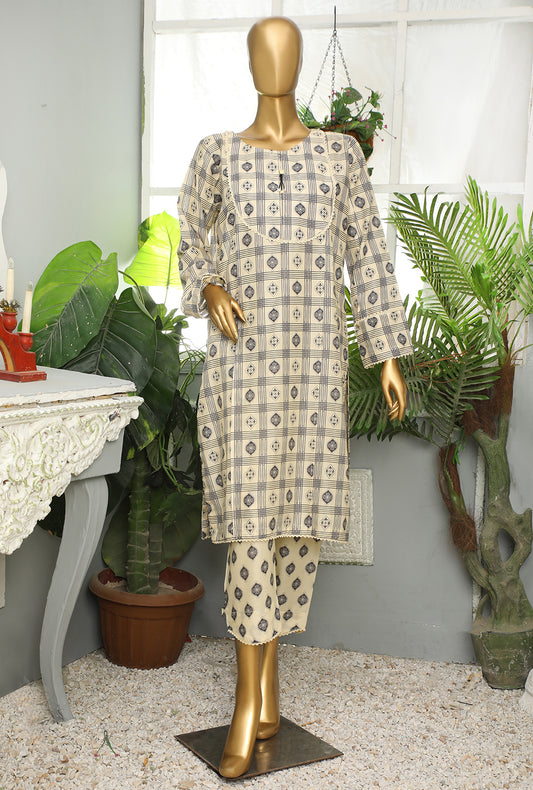 2 Piece Stitched Lawn Printed Suit