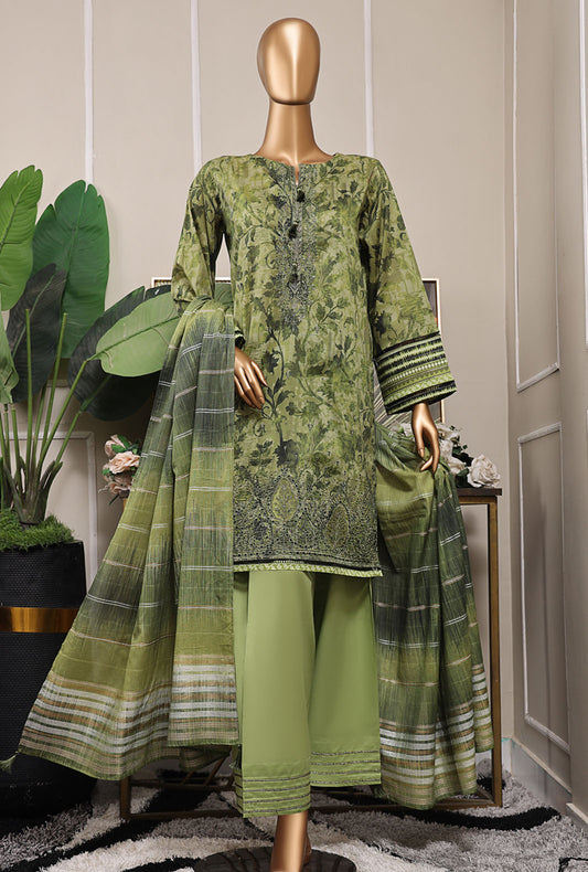 Mahee by HZ Textiles Embroidered Lawn Suit Unstitched 3 Piece MEJ-1252 - Summer Collection