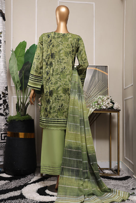 Mahee by HZ Textiles Embroidered Lawn Suit Unstitched 3 Piece MEJ-1252 - Summer Collection