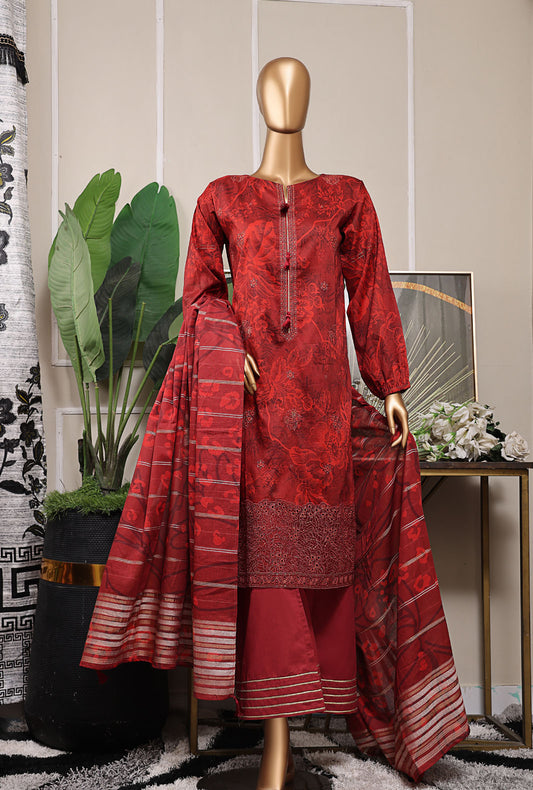 Mahee by HZ Textiles Embroidered Lawn Suit Unstitched 3 Piece MEJ-1253 - Summer Collection