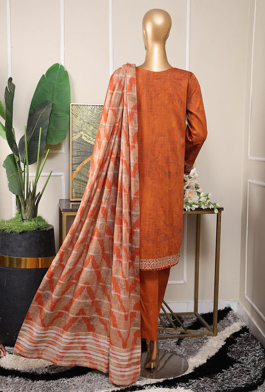 Mahee by HZ Textiles Embroidered Lawn Suit Unstitched 3 Piece MEJ-1254 - Summer Collection