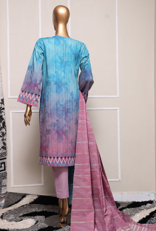 Mahee by HZ Textiles Embroidered Lawn Suit Unstitched 3 Piece MEJ-1255 - Summer Collection