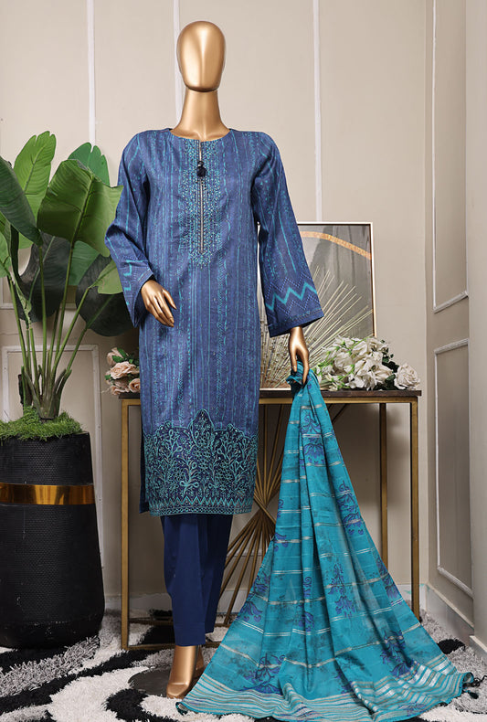 Mahee by HZ Textiles Embroidered Lawn Suit Unstitched 3 Piece MEJ-1256 - Summer Collection