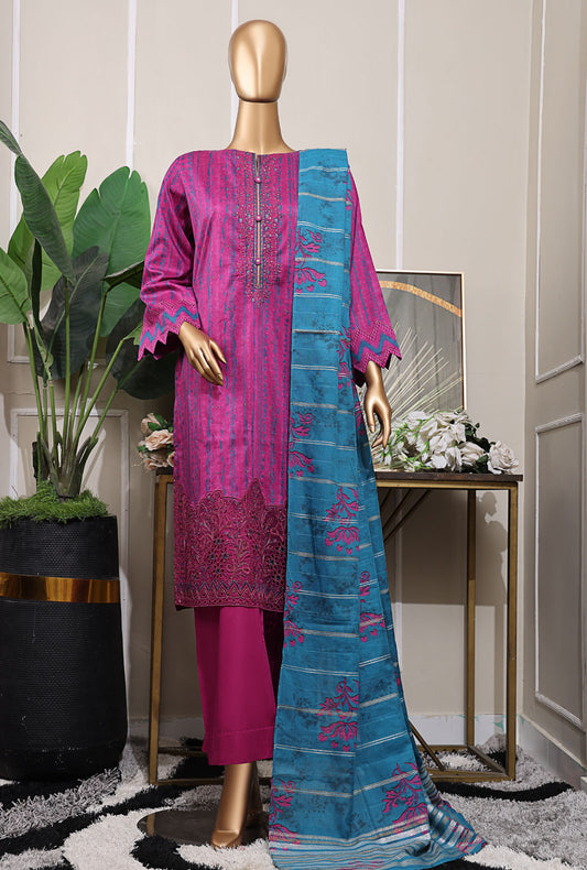 Mahee by HZ Textiles Embroidered Lawn Suit Unstitched 3 Piece MEJ-1257 - Summer Collection