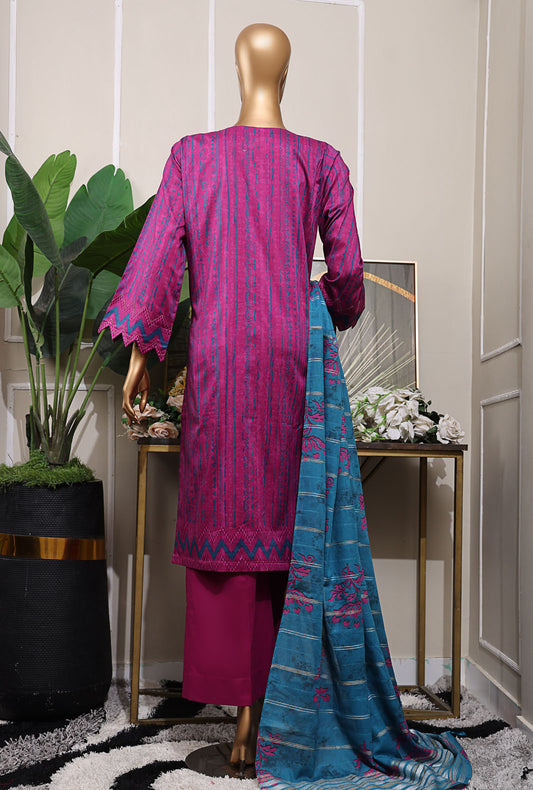 Mahee by HZ Textiles Embroidered Lawn Suit Unstitched 3 Piece MEJ-1257 - Summer Collection