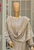 Royal Needlework Luxe by HZ Textiles Embroidered Satin Suit Unstitched 3 Piece 04