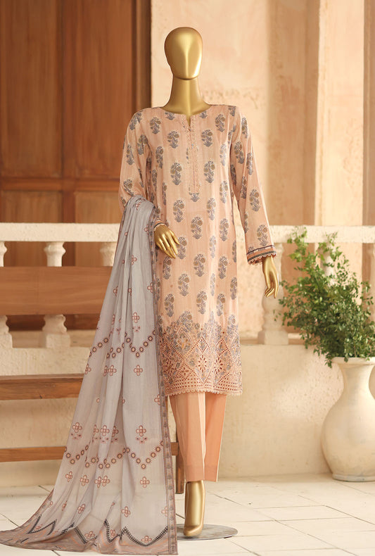 Asasa by HZ Textiles Digital Printed Lawn Suit Unstitched 3 Piece AEC - 1289