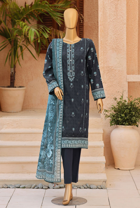 Asasa by HZ Textiles Digital Printed Lawn Suit Unstitched 3 Piece AEC - 1291