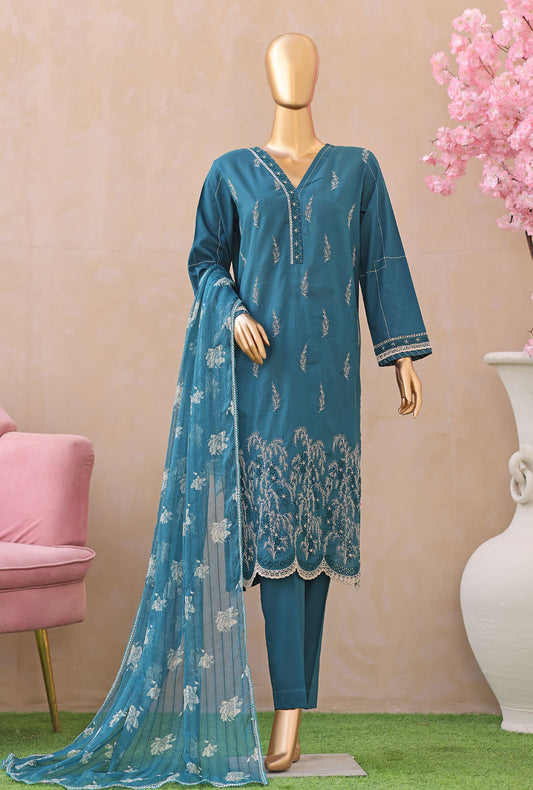 Dynasty by HZ Textiles Embroidered Lawn Suit 3 Piece Unstitched DEC - 06