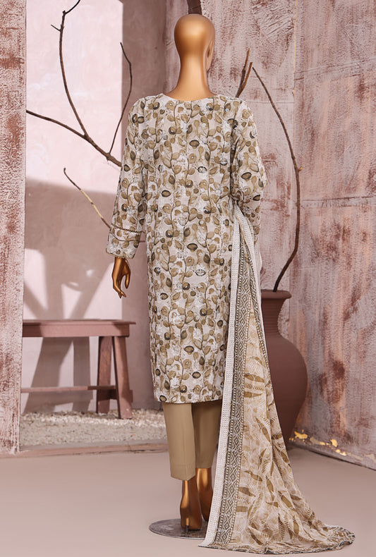Dhagakari by HZ Textiles Embroidered Lawn Suit Unstitched 3 Piece DEC-602 - Summer Collection
