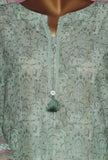 Damask by HZ Textiles Printed Jacquard Suit Stitched 3 Piece DJP-3P-037 Pastel Green