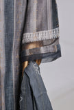 Damask by HZ Textiles Printed Jacquard Suit Stitched 3 Piece DJP-3P-038 Shaded Stripes