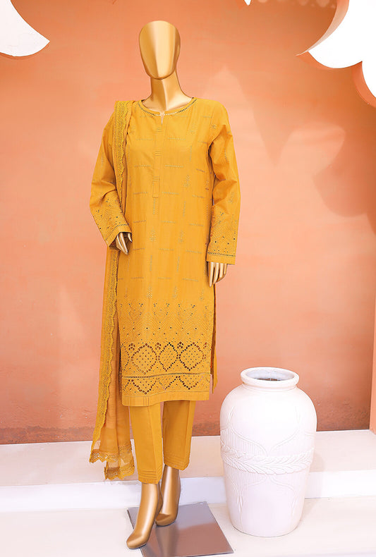 3 Piece Unstitched Dynasty Slub Cotton Suit