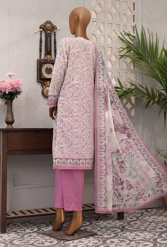 Eid Festive by HZ Textiles Embroidered Lawn Suit Unstitched 3 Piece EF-1011 - Summer Collection