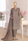 Exclusive by HZ Textiles Embroidered Lawn Suit Unstitched 3 Piece EJC - 7044