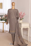 Exclusive by HZ Textiles Embroidered Lawn Suit Unstitched 3 Piece EJC - 7044