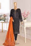 Exclusive by HZ Textiles Embroidered Lawn Suit Unstitched 3 Piece EJC - 7048