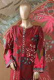 Intermix by HZ Textiles Printed Cambric Suit Stitched 3 Piece ELP-3P-532 Tropical Marsala