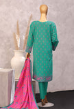 Exclusive by HZ Textiles Printed Lawn Suit Unstitched 3 Piece EPC - 7055