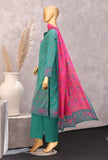 Exclusive by HZ Textiles Printed Lawn Suit Unstitched 3 Piece EPC - 7055