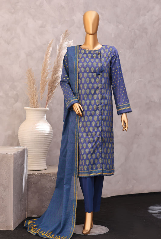 Exclusive by HZ Textiles Printed Lawn Suit Unstitched 3 Piece EPC - 7059