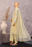 Exclusive by HZ Textiles Printed Lawn Suit Unstitched 3 Piece EPC - 7064