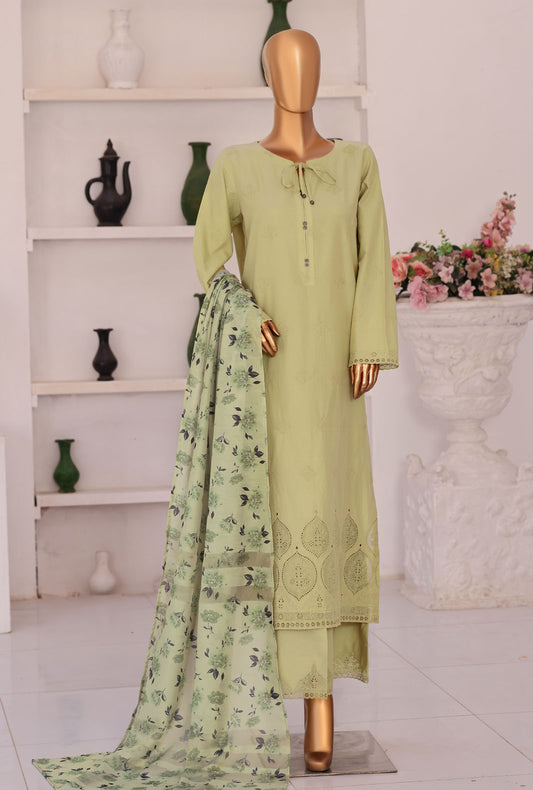 Floral Vibes by HZ Textiles Embroidered Lawn Suit Unstitched 3 Piece FVE - 06
