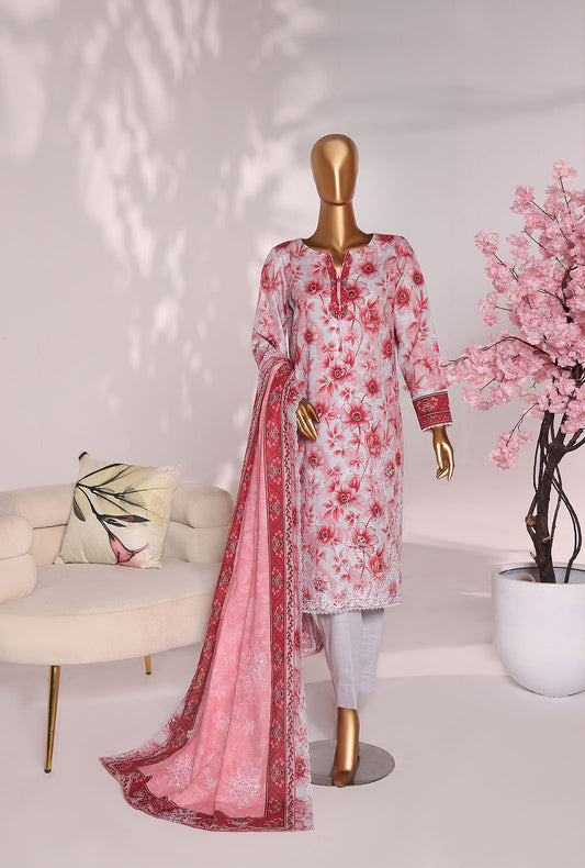 Premium Khaddar by HZ Textiles Embroidered Khaddar Suit Unstitched 3 Piece - PKE - 3024 Vol - 02