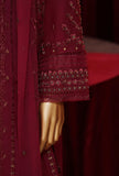 3 Piece Stitched Fasaane Chiffon HZK-187 Mehroon Vol-07