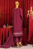 3 Piece Stitched Fasaane Chiffon HZK-188 Magenta Vol-07