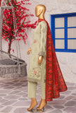 Crosshatch Embroidered Khaddar Unstitched Suit By HZ Textiles- KCE - 3090