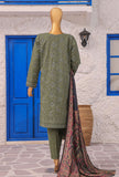 Crosshatch Embroidered Khaddar Unstitched Suit By HZ Textiles- KCE - 3096