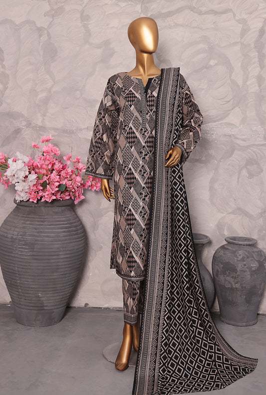 Khaddar Co Ords by HZ Textiles Embroidered Khaddar Suit Unstitched 3 Piece KCP - 3066