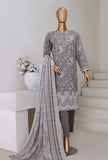 Khaddar Chikankari by HZ Textiles Embroidered Khaddar Suit Unstitched 3 Piece - KEC-101 - Winter Collection