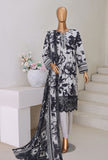 Khaddar Chikankari by HZ Textiles Embroidered Khaddar Suit Unstitched 3 Piece - KEC-107 - Winter Collection