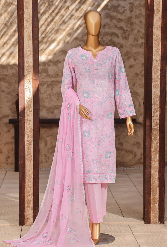 Libas e Khas by HZ Textiles Embroidered Karandi Suit Unstitched 3 Piece KPP - 7022