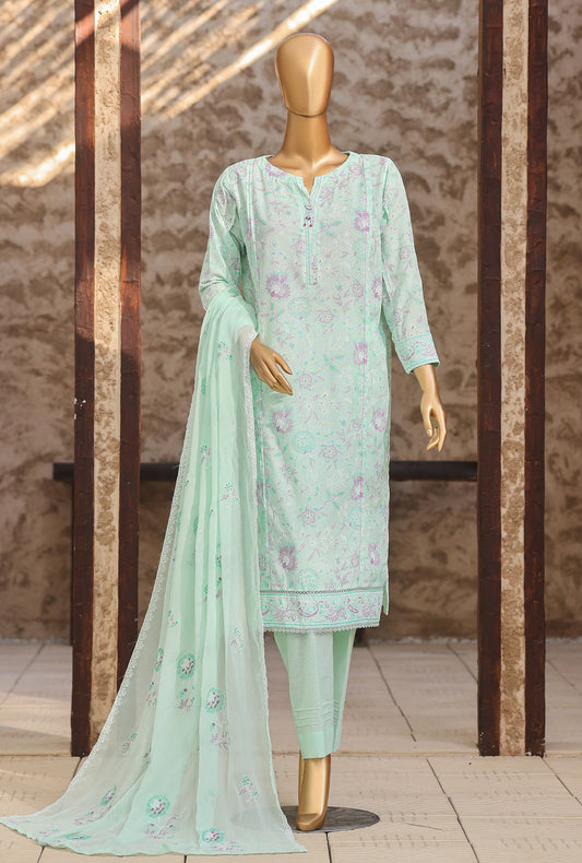 Libas e Khas by HZ Textiles Embroidered Karandi Suit Unstitched 3 Piece KPP - 7024