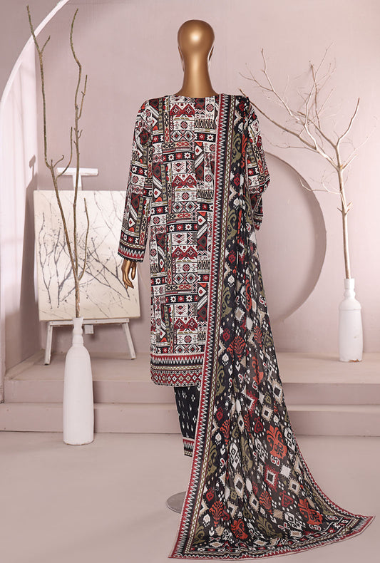 Luxe Prints by HZ Textiles Digital Printed Lawn Suit Unstitched 3 Piece LP-542 - Summer Collection