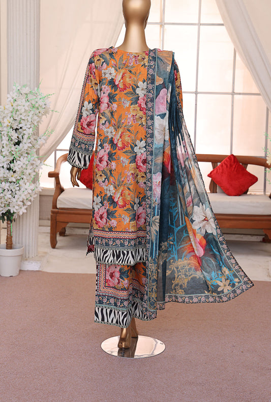 Luxe Prints by HZ Textiles Digital Printed Lawn Suit Unstitched 3 Piece LP-543 - Summer Collection