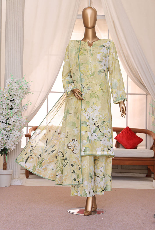 Luxe Prints by HZ Textiles Digital Printed Lawn Suit Unstitched 3 Piece LP-545 - Summer Collection