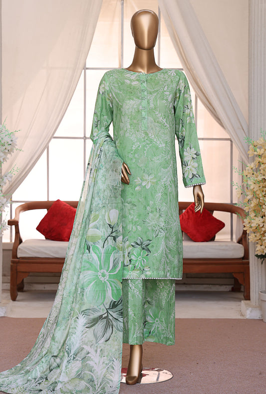 Luxe Prints by HZ Textiles Digital Printed Lawn Suit Unstitched 3 Piece LP-548 - Summer Collection