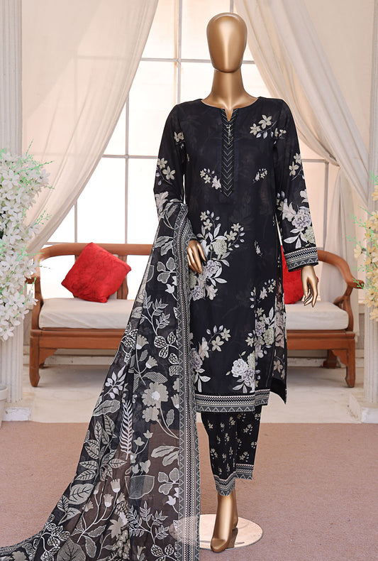 Luxe Prints by HZ Textiles Digital Printed Lawn Suit Unstitched 3 Piece LP-551 - Summer Collection
