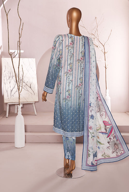 Luxe Prints by HZ Textiles Digital Printed Lawn Suit Unstitched 3 Piece LP-552 - Summer Collection