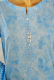 Aashkaar by HZ Textiles Printed Suit Lawn Stitched 3 Piece LPE-3P-514 Cloudy Blue Vol-06