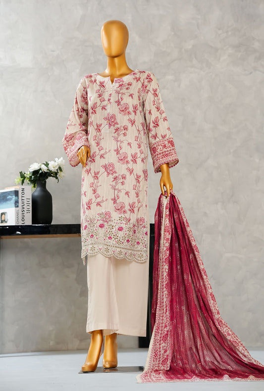 Aashkaar by HZ Textiles Printed Suit Lawn Stitched 3 Piece LPE-3P-517 Dull Roses Vol-06
