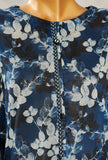 Aashkaar by HZ Textiles Printed Suit Lawn Stitched 3 Piece LPE-3P-518 Mid Night Blue Vol-06