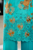 Aashkaar by HZ Textiles Printed Suit Lawn Stitched 3 Piece LPE-3P-520 Turquoise Vol-06