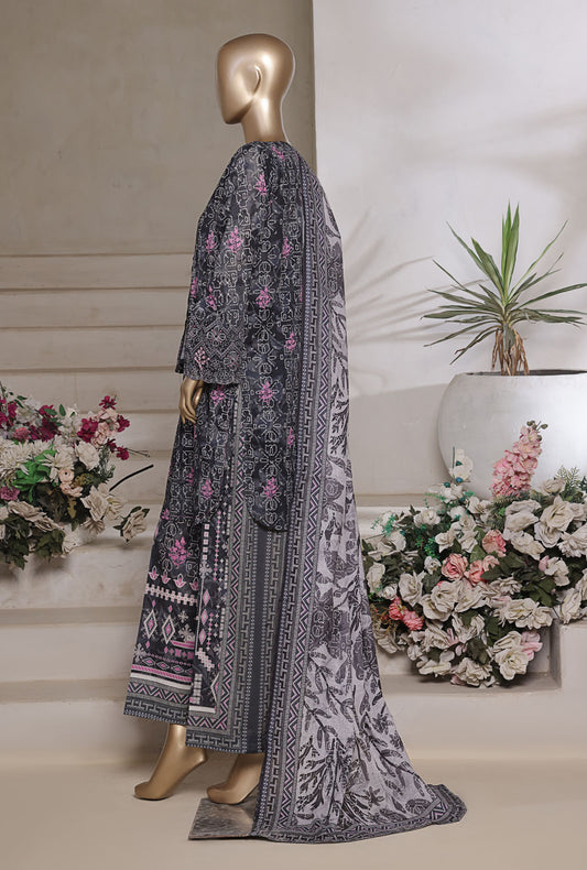 Aashkaar by HZ Textiles Printed Suit Lawn Stitched 3 Piece LPE-3P-539 Shadow Ikat Vol-07 - Ready To Wear