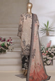 Aashkaar by HZ Textiles Embroidered Suit Lawn Stitched 3 Piece LPE-3P-540 Tropical Beige Vol-07 - Ready To Wear