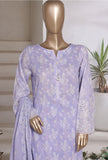 Aashkaar by HZ Textiles Embroidered Suit Lawn Stitched 3 Piece LPE-3P-542 Lilac Lilly Vol-07 - Ready To Wear
